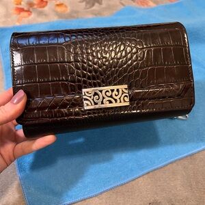 Elegant Brighton Leather Clutch/Crossbody- NWT